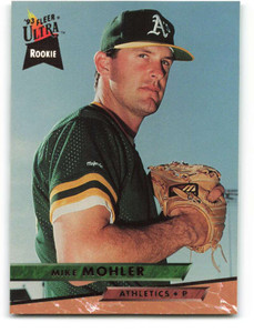 1993 Ultra #610 Mike Mohler VG RC Rookie Oakland Athletics 