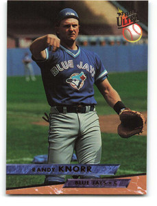 1993 Ultra #643 Randy Knorr VG Toronto Blue Jays 