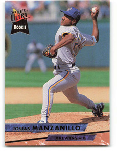 1993 Ultra #574 Josias Manzanillo VG Milwaukee Brewers 