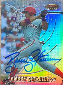 Bobby Estalella Autographed 1997 Bowman's Best -Refractors #163