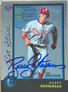 Bobby Estalella Autographed 1998 Bowman International #88 Bobby Estalella Autographed 1998 Bowman International #88
