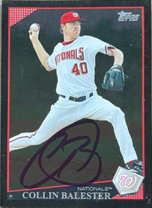 Collin Balester Autographed 2009 Topps - Black #6