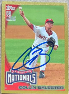 Collin Balester Autographed 2010 Topps Gold #654 SN/654