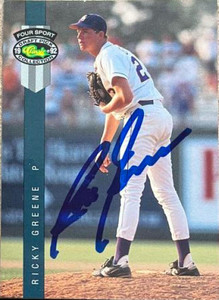 Rick Greene Autographed 1992 Classic Four Sport #237