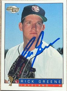 Rick Greene Autographed 1993-94 Fleer Excel #55