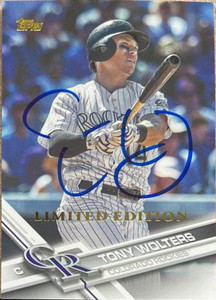 Tony Wolters Autographed 2017 Topps Limited Edition #516