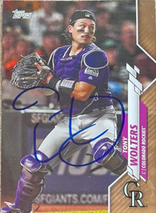 Tony Wolters Autographed 2020 Topps - Gold #387 SN2020