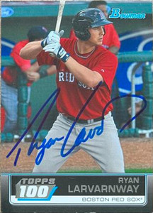Ryan Lavarnway Autographed 2011 Bowman - Topps 100 #TP4 UER