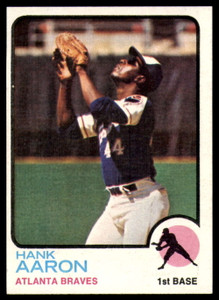 SOLD 97640 1973 Topps #100 Hank Aaron VG Atlanta Braves 