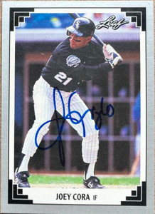 Joey Cora Autographed 1991 Leaf #375