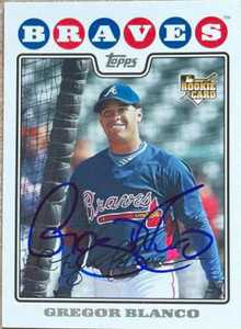 Gregor Blanco Autographed 2008 Topps #312