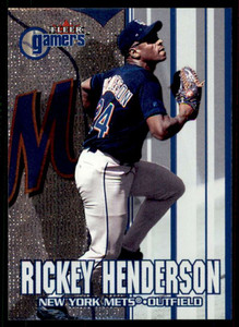 SOLD 142309 2000 Fleer Gamers #61 Rickey Henderson NM-MT 