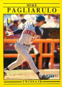 1991 Fleer Update #U40 Mike Pagliarulo NM-MT Minnesota Twins 