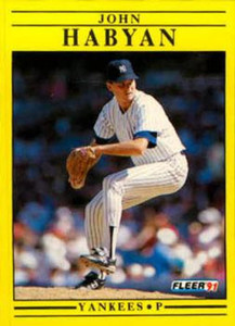 1991 Fleer Update #U42 John Habyan NM-MT New York Yankees 
