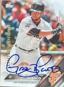 Gregor Blanco Autographed 2016 Topps Limited #177 