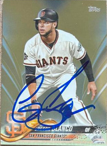 Gregor Blanco Autographed 2018 Topps Gold #664 SN/2018