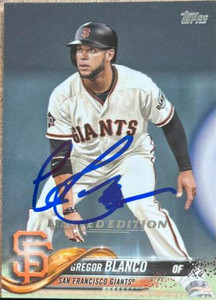 Gregor Blanco Autographed 2018 Topps Limited #664 