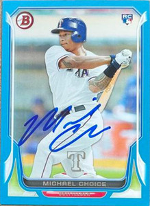 Michael Choice Autographed 2014 Bowman Blue #174 SN/500