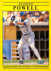 1991 Fleer Update #U55 Alonzo Powell NM-MT RC Rookie Seattle Mariners 
