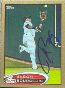 Jason Bourgeois Autographed 2012 Topps Gold #321 LE/2012
