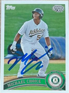 Michael Choice Autographed 2011 Topps Pro Debut #154 