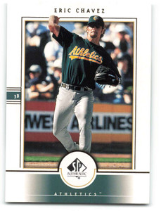 2000 SP Authentic #5 Eric Chavez NM-MT Oakland Athletics 