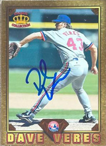 Dave Veres Autographed 1997 Pacific Prism Invincible - Gems of the Diamond #GD-171 Dave Veres Autographed 1997 Pacific Prism Invincible - Gems of the Diamond #GD-171