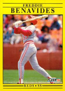 1991 Fleer Update #U84 Freddie Benavides NM-MT RC Rookie Cincinnati Reds 