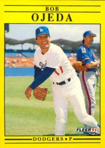 1991 Fleer Update #U95 Bob Ojeda NM-MT Los Angeles Dodgers 