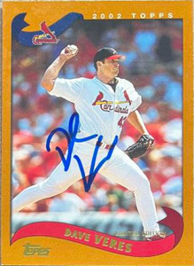 Dave Veres Autographed 2002 Topps Limited #497 Dave Veres Autographed 2002 Topps Limited #497