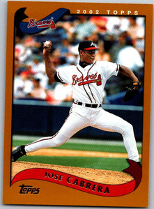 2002 Topps #129 Jose Cabrera NM-MT Atlanta Braves 