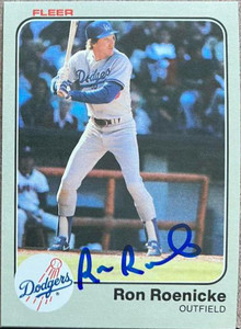 Ron Roenicke Autographed 1983 Fleer #217