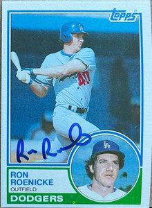 Ron Roenicke Autographed 1983 Topps #113