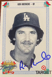 Ron Roenicke Autographed 1990 Target Dodgers #682