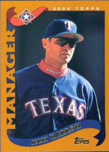 2002 Topps #282 Jerry Narron MG NM-MT Texas Rangers 