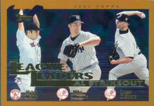 2002 Topps #342 Hideo Nomo/Mike Mussina/Roger Clemens LL NM-MT Boston Red Sox/New York Yankees/New York Yankees 