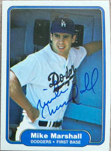 Mike Marshall Autographed 1982 Fleer #13 Rookie Card Mike Marshall Autographed 1982 Fleer #13 Rookie Card