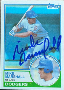 Mike Marshall Autographed 1983 Topps #324