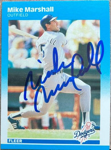 Mike Marshall Autographed 1987 Fleer #446