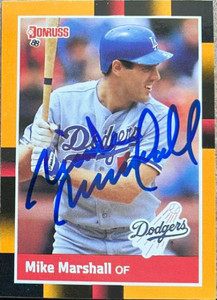 Mike Marshall Autographed 1988 Donruss Baseball's Best #178