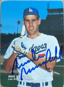 Mike Marshall Autographed 1988 Mother's Cookies Los Angeles Dodgers #5 Mike Marshall Autographed 1988 Mother's Cookies Los Angeles Dodgers #5