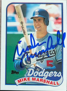 Mike Marshall Autographed 1989 Topps Tiffany #582