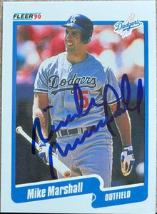 Mike Marshall Autographed 1990 Fleer #401