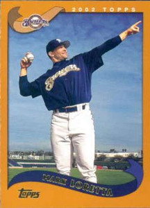 2002 Topps #446 Mark Loretta UER NM-MT Milwaukee Brewers 