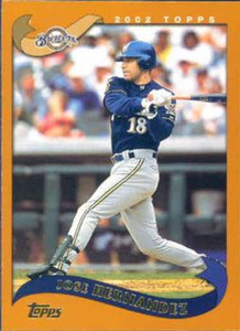 2002 Topps #466 Jose Hernandez NM-MT Milwaukee Brewers 