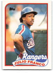 1989 Topps Traded #34T Julio Franco NM-MT Texas Rangers 