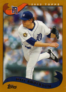 2002 Topps #602 Matt Anderson NM-MT Detroit Tigers 
