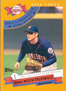 2002 Topps #698 Doug Mientkiewicz GG NM-MT Minnesota Twins 
