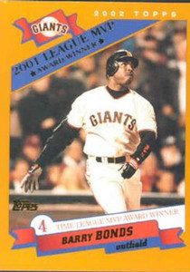 SOLD 144064 2002 Topps #717 Barry Bonds MVP NM-MT San Francisco Giants 