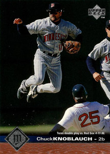 1997 Upper Deck #411 Chuck Knoblauch NM-MT Minnesota Twins 